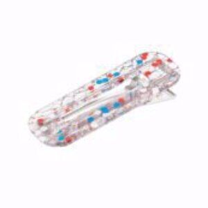 Paparazzi Cue the Sparklers - Multi Red and Blue Clear Acrylic Hair Clip